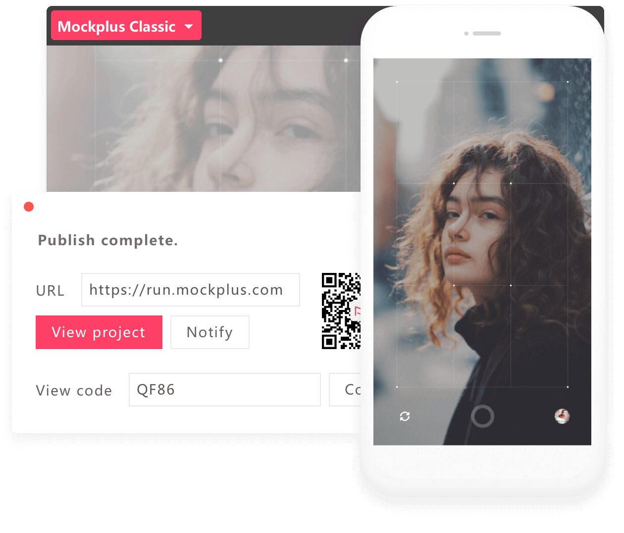 Download prototyping app to test on device- Mockplus Classic
